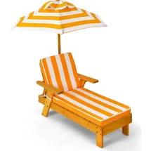 Costway Sonnenliege 92 x 49 x 106 cm Orange