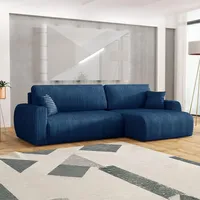 Imebel Ecksofa mit Schlaffunktion 280x142x87 cm - Schlafsofa Ecksofa im Modernen Stil für 4 Personen - Bequeme Schlafcouch L-Form - Sofa mit Bettkasten - Eckcouch mit Bettfunktion