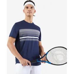 Herren Tennis T-Shirt kurzarm - Essential marineblau, blau, L