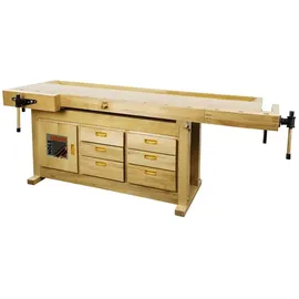 Holzmann Maschinen Hobelbank Holz 210 x 81,5 x 78 cm braun