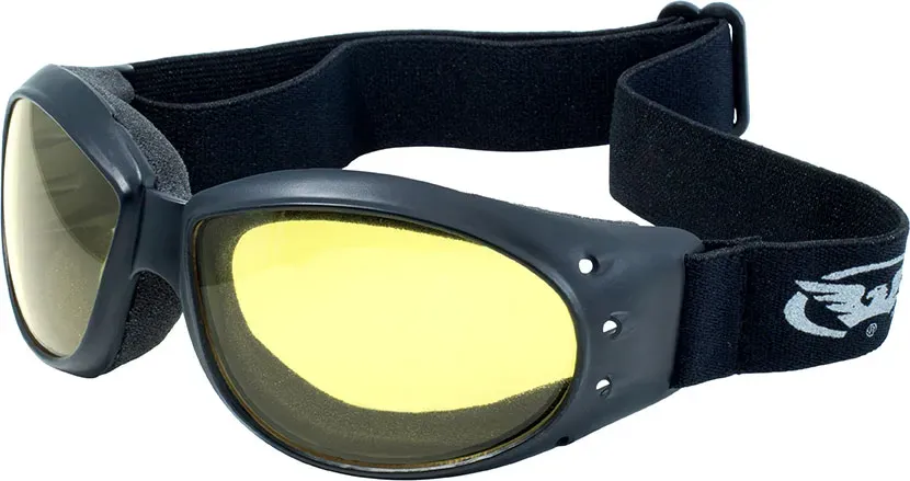 Global Vision Eliminator, lunettes de soleil - Noir Jaune Teinté