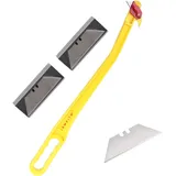 Heumesser, 73,7 cm Hayknife und 20 Klingen, Netz Wrap & Baling Twine Cutter, Open Big Hay Bale Tool, Cutting Round Hay Net Cut Mesh Plastic Wrap Hay String Long Large Handle Hook for Cow & Horse Farm