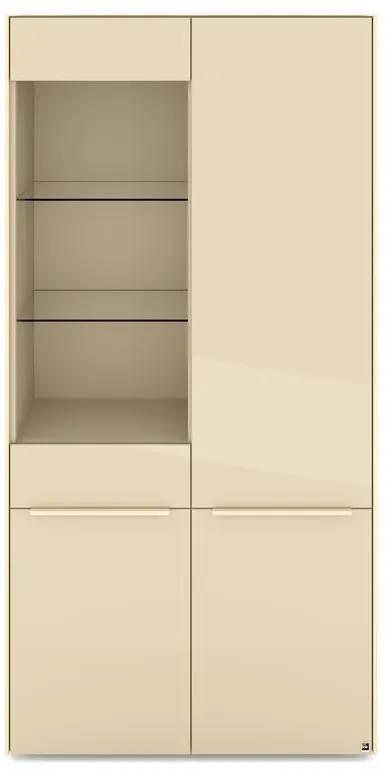 set one by Musterring Vitrine Reno Glas Beige Kaschmir