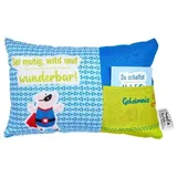 Hergo Creation Geschenk-Kissen mit Karte, Glückshelden, Sei mutig, wild, wunderbar