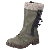 Rieker Winterstiefel RIEKER Gr. 38, grün Damen Schuhe mit Zierschnürung am Schaft