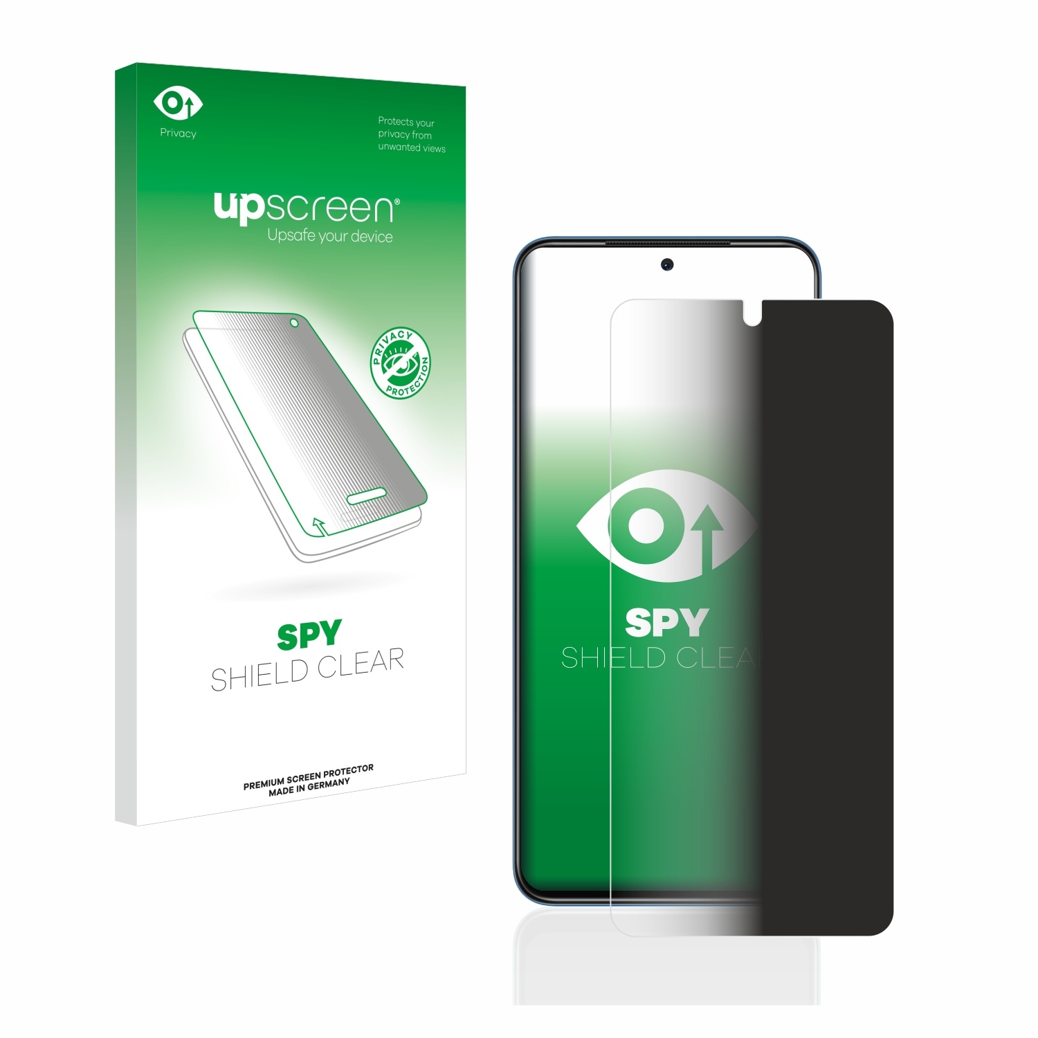 upscreen Spy Shield Clear Premium Blickschutzfolie für Xiaomi Redmi Note 11S