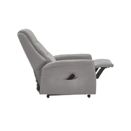 Hukla Fernsehsessel Dean Mikrofaser 70 x 105 x 88 cm Grau elektrisch