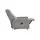Hukla Fernsehsessel Dean Mikrofaser 70 x 105 x 88 cm Grau elektrisch