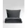 BIERBAUM Chic Uni Unifarben Grau 135 x 200 cm + 2 x 40 x 80 cm