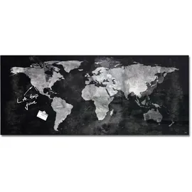 Sigel Glas-Magnettafel 130 x 55 cm Schwarz