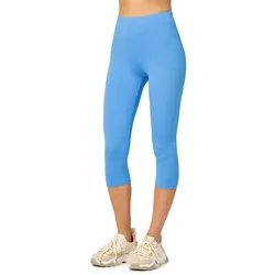 Leggings 3/4 aus Viskose MS10-144 - Blau - XL