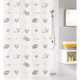 KLEINE WOLKE Duschvorhang Sheep 180 x 200 cm mehrfarbig