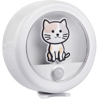 Northpoint LED Kindernachtlicht mit Bewegungsmelder Dimmfunktion mit integriertem Akku Katze