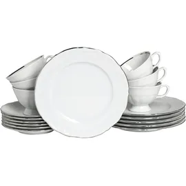 CreaTable Maria Theresia Kaffeeservice 18-tlg. weiß