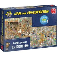 JUMBO Spiele Jumbo Jan van Haasteren A Trip to the Museum 2x1000 Teile