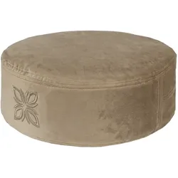 OMNANA CUSHYTM Meditationskissen Velvet 10cm SMOKY BISCUIT 