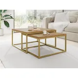 WFL GROUP Vella Braun Eiche 76 x 39 cm