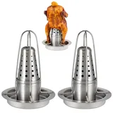 bremermann Hähnchenhalter 2er-Set onesize Edelstahl silber