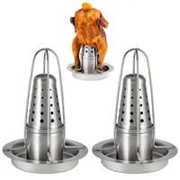 bremermann Hähnchenhalter 2er-Set onesize Edelstahl silber