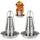 bremermann Hähnchenhalter 2er-Set onesize Edelstahl silber