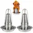 bremermann Hähnchenhalter 2er-Set onesize Edelstahl silber