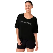 super.natural Liquid Flow Tee jet black/fresh white S