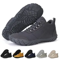 RUYI Barfußschuhe Herren Barfuss Schuhe Damen mit Breite Zehenbox und Zero-Drop Solhe Leicht Weich Fitnessschuhe Atmungsaktiv rutschfest Trekking-Wanderschuhe Walkingschuhe - 39 EU