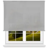 Wellhome Rollo lichtdurchlässig 130 x 180 cm grau