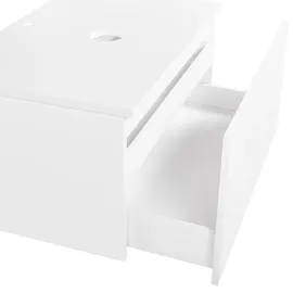 Beliani Waschbeckenunterschrank 80 x 40 x 52 cm Weiß