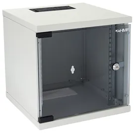 HMF 63406-07 Serverschrank Netzwerkschrank 6HE Wandgehäuse 10 Zoll, Rack Lichtgrau