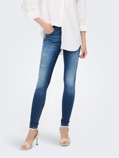 ONLY Skinny-fit-Jeans ONLROYAL HW SKINNY DNM GENBOX blau XS (34)