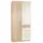 WIMEX Drehtürenschrank Click 90 x 199 x 58 cm Weiß/Beige