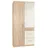 90 x 199 x 58 cm Weiß/Beige
