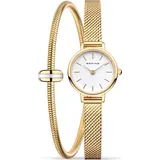 BERING 11022-334-Lovely-1 Classic Damenuhr 22mm 3ATM - Goldfarben/Weiß