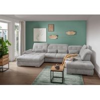 Myhomelando Wohnlandschaft Damaskus, mit Schlaffunktion silberfarben