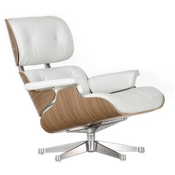 Vitra Lounge Chair XL Gestell Alu poliert, Designer Charles & Ray Eames, 89x84x85-92 cm