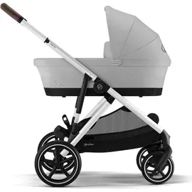 cybex retail gmbh Cybex Gazelle S Kinderwagen inkl. Cot S Babywanne / Kombikinderwagen, Farbe:Stone Grey / Silver