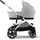 cybex retail gmbh Cybex Gazelle S Kinderwagen inkl. Cot S Babywanne / Kombikinderwagen, Farbe:Stone Grey / Silver