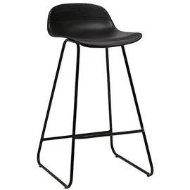 miliboo Design-Barhocker schwarz H65 cm (2er-Satz) ELLA