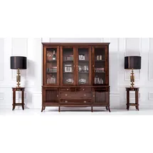 JVmoebel Vitrine Vitrinen-Set 50 x 205 x 205 cm Braun