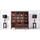 JVmoebel Vitrine Vitrinen-Set 50 x 205 x 205 cm Braun