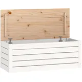 vidaXL Truhenbank Weiß 89 x 36,5 x 33 cm