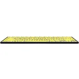 LogicKeyboard XL-Print Black on Yellow DE