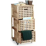 Relaxdays Rollcontainer (40.5 x 40.5 x 91,5 cm