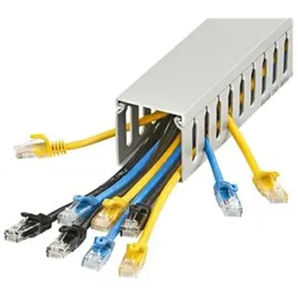 Startech "StarTech.com Open Slot Cable Management Raceway with Cover, 2\"\"(50mm)W x 2\"\"(50mm)H, 6.5ft(2m) length, 1/4\"\"(8mm) Slots,
