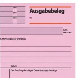 SIGEL Kassen Ausgabebeleg A6q rosa AG615 50BL