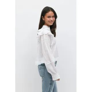 Gina Tricot - Y boho lace blouse - Oberteile - Weiß - 146/152 - Mädchen - Weiß - 146/152