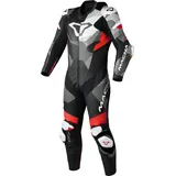 Macna Ignite perforierte 1-Teiler Motorrad Lederkombi 1tlg. perforiert - Schwarz/Rot/Weiß - 46