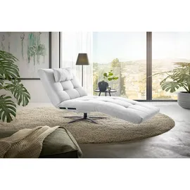 KAWOLA Relaxliege LETICIA Polyester 0 x 0 x 0 cm Weiß mit Nackenkissen