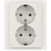 Busch-Jaeger Doppelsteckdose Studioweiß